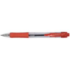 PENNA A SFERA A PULSANTE PUNTA M ROSSO CONF. DA 10 - KF00269