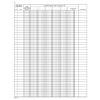 Registro corrispettivi registratori di cassa data ufficio - 48 fogli 31x24,5 cm du138610000