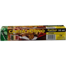 ROTOLO CARTA FORNO PER ALIMENTI ROLSAC PROFESSIONAL 50 M H 33 CM BIANCO 37020