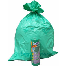 SACCHI ROLSAC QUALITY 85X120 SPESSORE 55 MY 156 L VERDE ROTOLO DA 20 PEZZI - 10088