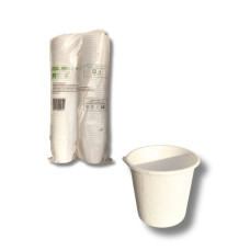 BICCHIERE PER CAFFE ESPRESSO IN BAGASSA SBIANCATA FERRARI BIO CONFEZIONE DA 100 PEZZI 88 ML FBIO25