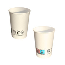 BICCHIERI IN CARTA E PLA BIANCHI FERRARI BIO - CONFEZIONE DA 50 PZ DA 200 ML FBIO94