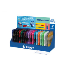 ESPOSITORE 120 PENNE ROLLER CON INCHIOSTRO A GEL PILOT MIX COLORS COLORI ASSORTITI 010158