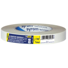 NASTRO BIADESIVO D.F.PLP 250 SYROM FORMATO 25 MM X 50 M - MATERIALE PPL TRASPARENTE - 3003
