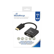 CONVERTITORE DA DISPLAYPORT A DVI PRESA DVI-I (24+5 PIN)/SPINA DP- 15 CM MEDIA RANGE NERO - MRCS174