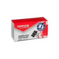 Molle fermacarte nero Office Products 19 mm