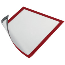 CORNICI CON PANNELLO MAGNETICO DURABLE DURAFRAME MAGNETIC A4 PPL RIGIDO ROSSO 236X323 MM CONF. 5