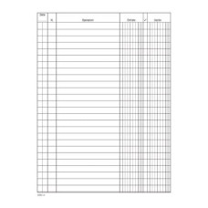 REGISTRO ENTRATE-USCITE DATA UFFICIO 100 PAGINE - 24X17 CM DU133110000