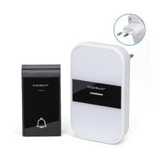 KIT CAMPANELLO DIGITALE WIRELESS AC BIANCO E NERO AIGOSTAR, DIMENSIONI 10X6X6,5/7,2X2X4 CM - 197919