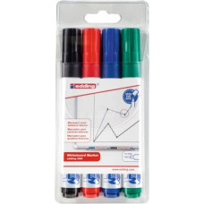 MARCATORI PER LAVAGNE BIANCHE EDDING 660 PUNTA CONICA 1,5-3 MM ASSORTITI CONFEZIONE DA 4 - 4-660-4