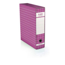 REGISTRATORE PROTOCOLLO CON CUSTODIA BREFIOCART NEW COLOR 35X28,5 CM DORSO 8 CM FUXIA - 0201180.FX