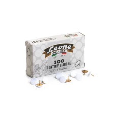PUNTINE DA DISEGNO LEONE DELL'ERA DIAMETRO TESTA 9,5 MM - BIANCHE SCATOLA DI CARTONE DA 100 PEZZI PPC1001