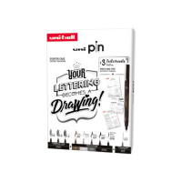 Fineliner pin lettering starter kit Uni mitsubishi