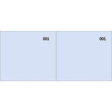 SCONTRINO COLORATO A 2 SEZIONI DATA UFFICIO BLOCCO 100 COPIE PRENUMERATE BLU - DU160000040