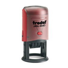 DATARIO PERSONALIZZABILE TRODAT 46140 Ø 40 MM - MAX 3+3 RIGHE TESTO ROSSO PRINTY - 90861