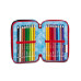 SEVEN ASTUCCIO PORTAPENNE 3 ZIP COMPLETO LAVABILE HALF STREET