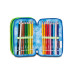 SEVEN ASTUCCIO PORTAPENNE 3 ZIP COMPLETO LAVABILE SPRINT PAINT BOY