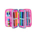 SEVEN ASTUCCIO PORTAPENNE 3 ZIP COMPLETO LAVABILE GLOW LOVE