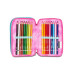 SEVEN ASTUCCIO PORTAPENNE 3 ZIP COMPLETO LAVABILE GLOW LOVE