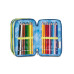 SEVEN ASTUCCIO PORTAPENNE 3 ZIP COMPLETO LAVABILE SHADY DYE BOY