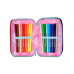 SEVEN ASTUCCIO PORTAPENNE 3 ZIP COMPLETO LAVABILE SHADY DYE GIRL
