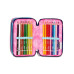 SEVEN ASTUCCIO PORTAPENNE 3 ZIP COMPLETO LAVABILE SHADY DYE GIRL