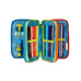 SEVEN ASTUCCIO PORTAPENNE 3 ZIP COMPLETO LAVABILE GRAFFITI BOY