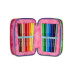 SEVEN ASTUCCIO PORTAPENNE 3 ZIP COMPLETO LAVABILE OPTICAL SHADE GIRL