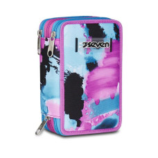 SEVEN ASTUCCIO PORTAPENNE 3 ZIP COMPLETO LAVABILE QUICK GRAFFITI GIRL