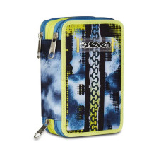 SEVEN ASTUCCIO PORTAPENNE 3 ZIP COMPLETO LAVABILE SHADY DYE BOY