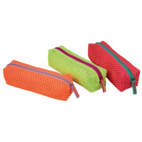 ASTUCCIO A BUSTINA CON CERNIERA SPORTY MESH 23X7,5X6 CM COLORI ASSORTITI