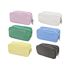 ASTUCCIO PORTAPENNE DOPPIO SCOMPARTO COLORI ASSORTITI