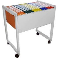 Carrello per cartelle sospese Delta grigio 65x45x70 cm.