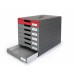 CASSETTIERA DURABLE IDEALBOX PRO 7 CASSETTI MM ROSSO