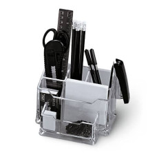 PORTAOGGETTI DA TAVOLO PLEXY NIJI TRASPARENTE/NERO