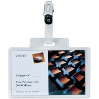 Portabadge 9,5x6cm con clip