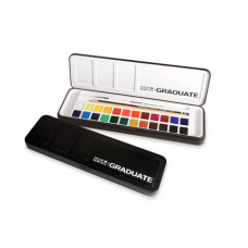 ACQUERELLI IN SET DALER ROWNEY STUDIO GRADUATE 24 PEZZI GODET   PENNELLO   MATITA SET STUDIO