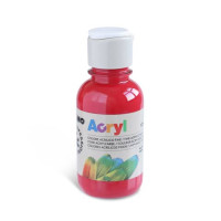 Morocolor colore acrilico rosso carminio bottiglia 125 ml
