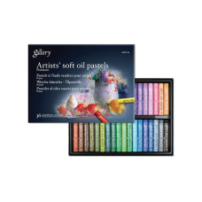 PASTELLI A OLIO TONDI PER ARTISTI SET 36 PEZZI COLORI ASSORTITI