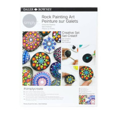 CREATIVE SET PITTURA DALER ROWNEY SIMPLY ROCK SU SASSO