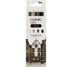 COPIC CIAO PANTONE DARK WARM GRAY SET 3 COLORI CON FINELINER