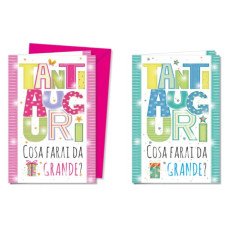 CROMO CONF. DI 12 BIGLIETTI BUON COMPLEANNO PER BAMBINI