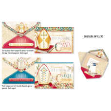 CROMO CONF. 12 BIGLIETTI S. CRESIMA CON VELCRO