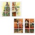 MINI BIGLIETTI DI NATALE GLITTERATI A TRE ANTE SOGGETTI ASSORTITI CONF.12 PZ