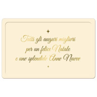 Biglietti augurali natalizi a 2 ante 9x14 cm conf. 6 pezzi