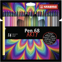 Stabilo brush pen 68 arty line 24 colori