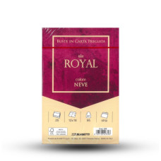 BIGLIETTI IN CARTA PREGIATA ROYAL 12X18 CM COLORE NEVE