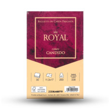 BUSTE IN CARTA PREGIATA ROYAL 11,3X17 CM COLORE CANDIDO