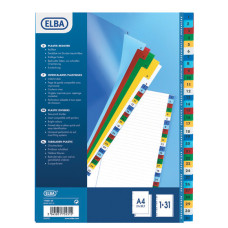 ELBA INTERCALARE 1 A 31 A4 31 TACCHE COLORATE
