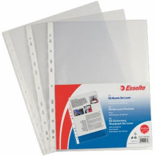 ESSELTE BUSTE FORATE LISCIE A4 22X30 ALTO SPESSORE CONF.50 BUSTE